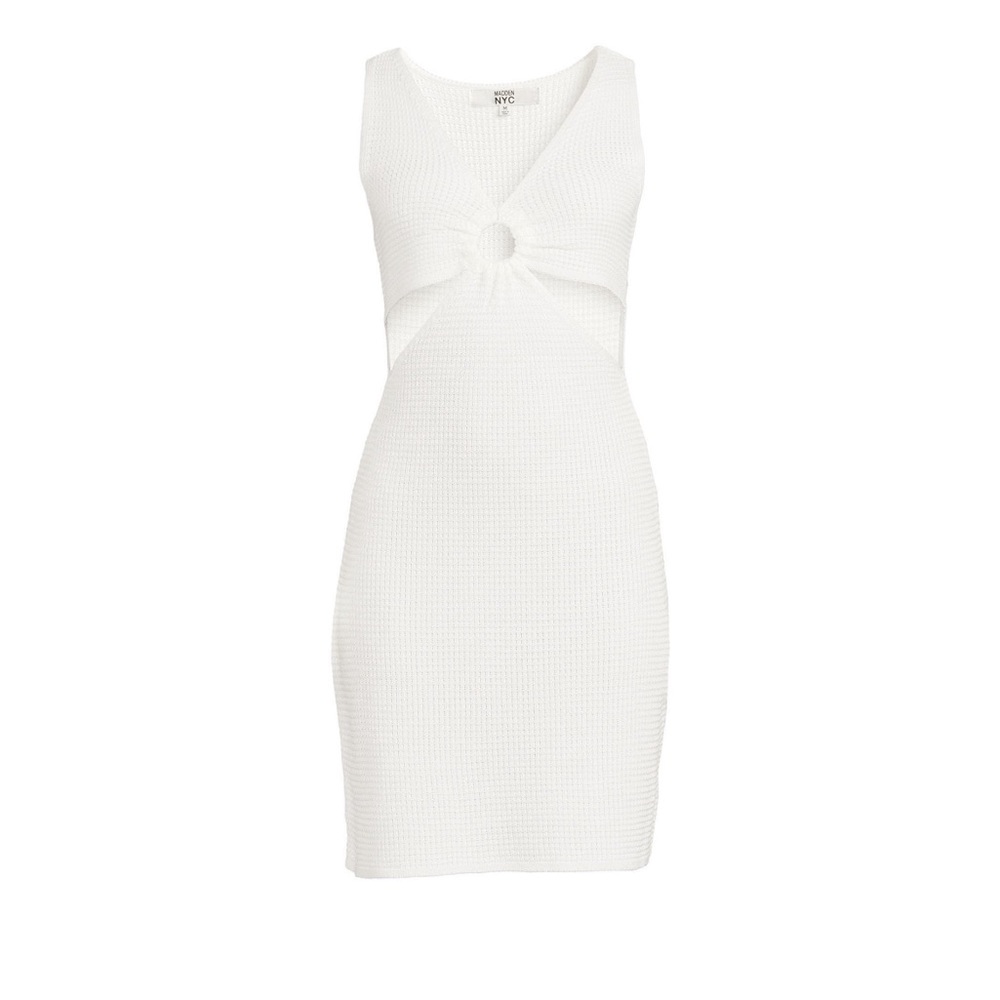 Madden NYC Crochet Mini Cutout Dress for Women White Size XXL
